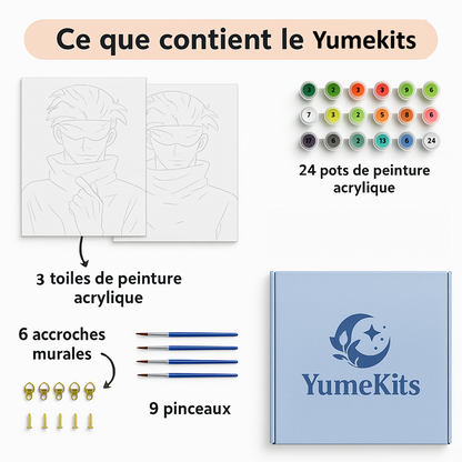 YumeKit de peinture numéroté "Gojo " - MANGAS