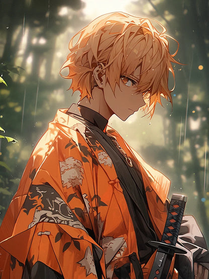 MINISO  Demon Anime Tanjirou Nezuko Oil Painting By Numbers Kits Number Drawing Canvas DIY Pictures By Numbers Home Decor