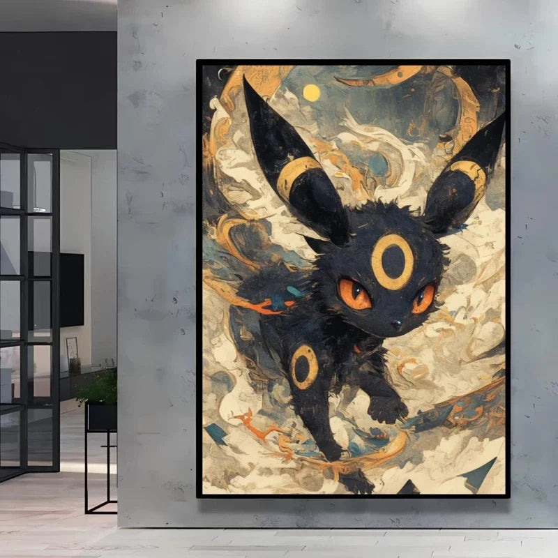 MINISO Oil Painting By Number Cute Cartoon Pikachu Home Decoration Bedroom Living Room Decor Gift Funny  friend gifts Frameelss