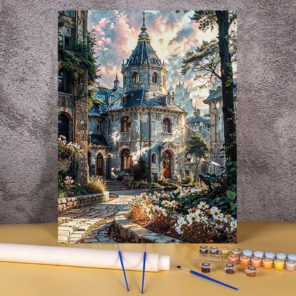 DIY Coloring By Number Christmas Tram Kits Painting By Number Modern Drawing On Canvas HandPainted For Living Room Wall Art Gift