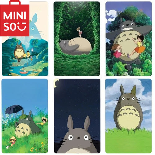 MINISO DIY Oil Painting By Number Figures Anime Totoro Studio Ghibli Anmie Adomment Painting Wall Bedroom Decor Gift Frameelss