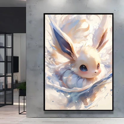 MINISO Oil Painting By Number Cute Cartoon Pikachu Home Decoration Bedroom Living Room Decor Gift Funny  friend gifts Frameelss