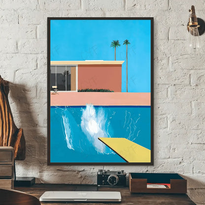 MINISO Oil Painting By Number David Hockney Art Aesthetic Home Decoration Painting Wall Bedroom Room Decor Gift Frameelss