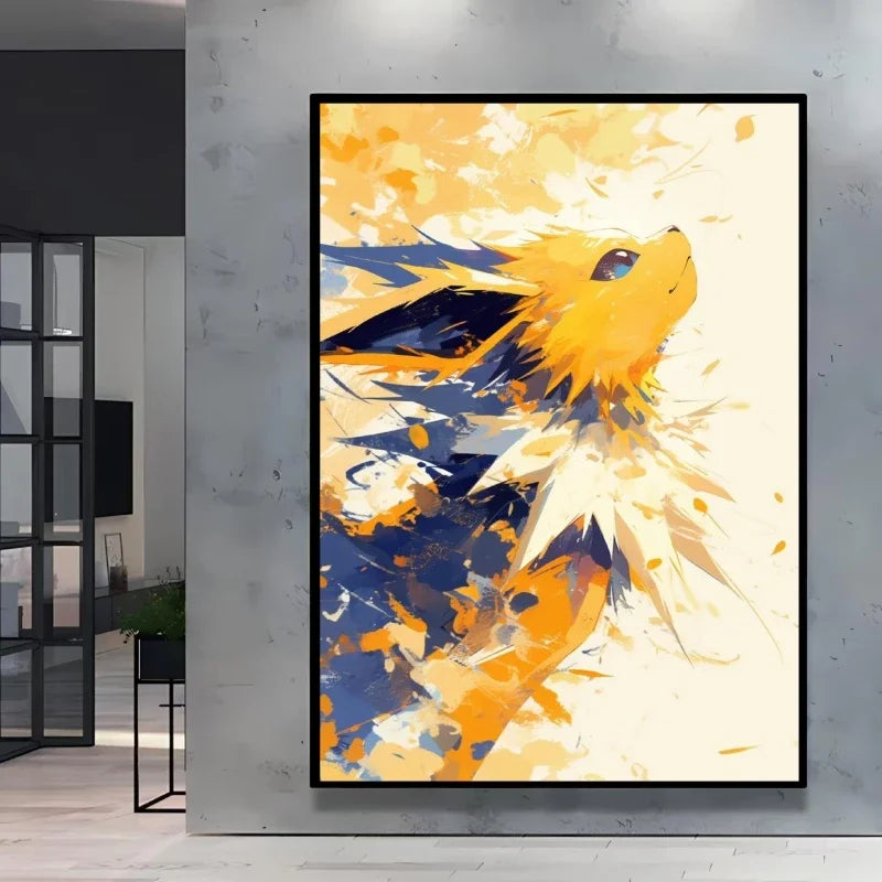 MINISO Oil Painting By Number Cute Cartoon Pikachu Home Decoration Bedroom Living Room Decor Gift Funny  friend gifts Frameelss