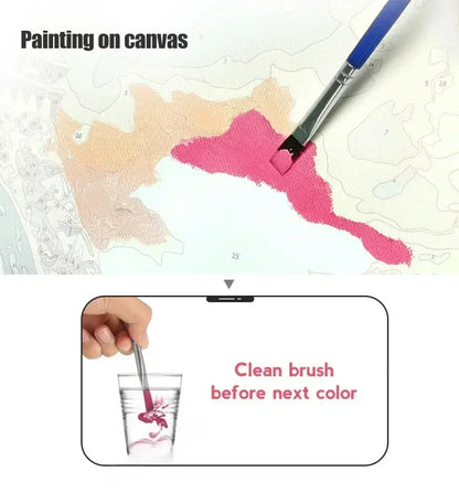 MINISO Oil Painting By Number Cute Cartoon Pikachu Home Decoration Bedroom Living Room Decor Gift Funny  friend gifts Frameelss