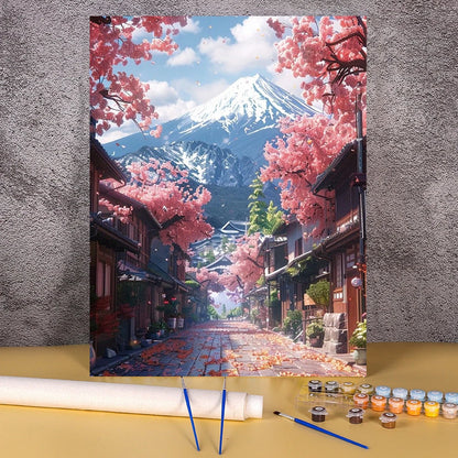 DIY Coloring By Number Christmas Tram Kits Painting By Number Modern Drawing On Canvas HandPainted For Living Room Wall Art Gift