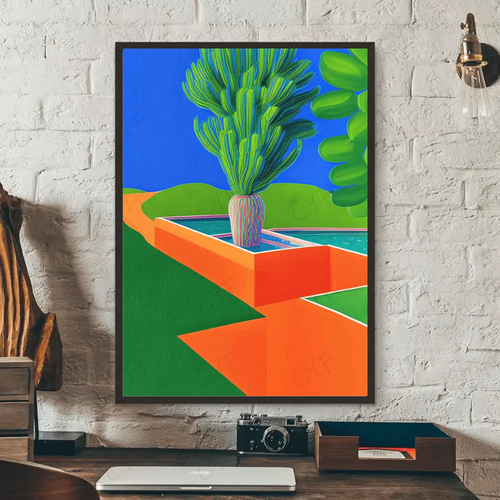 MINISO Oil Painting By Number David Hockney Art Aesthetic Home Decoration Painting Wall Bedroom Room Decor Gift Frameelss