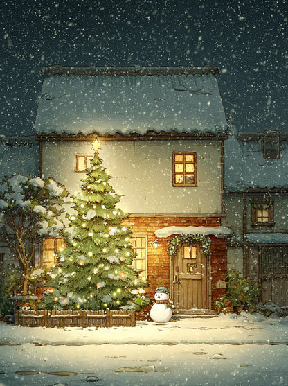 SDOYUNO Painting Paints By Numbers Animals Christmas Tree Christmas Day Atmosphere Digital Oil Painting Handpainted Room Decor