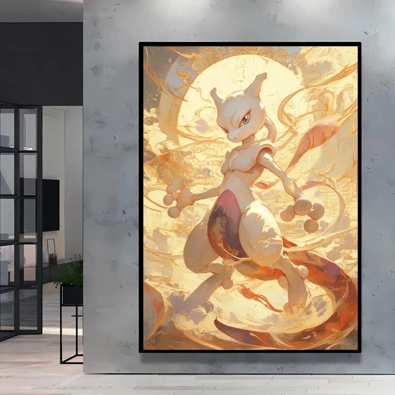 MINISO Oil Painting By Number Cute Cartoon Pikachu Home Decoration Bedroom Living Room Decor Gift Funny  friend gifts Frameelss