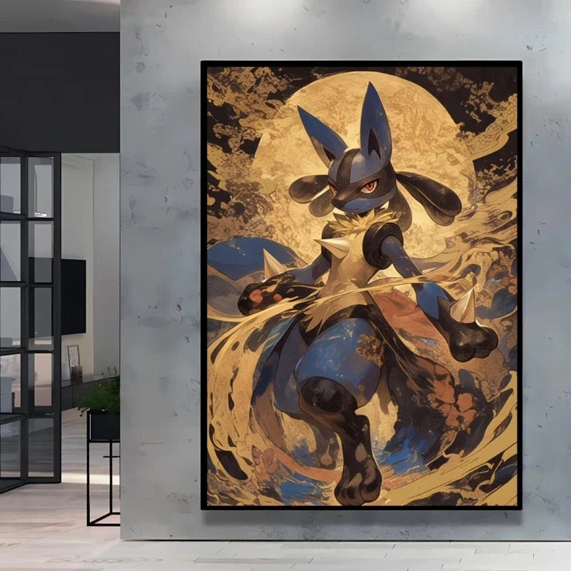 MINISO Oil Painting By Number Cute Cartoon Pikachu Home Decoration Bedroom Living Room Decor Gift Funny  friend gifts Frameelss