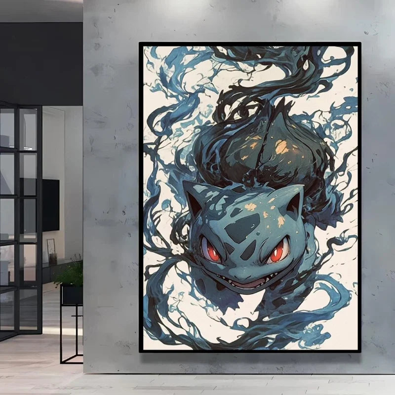 MINISO Oil Painting By Number Cute Cartoon Pikachu Home Decoration Bedroom Living Room Decor Gift Funny  friend gifts Frameelss