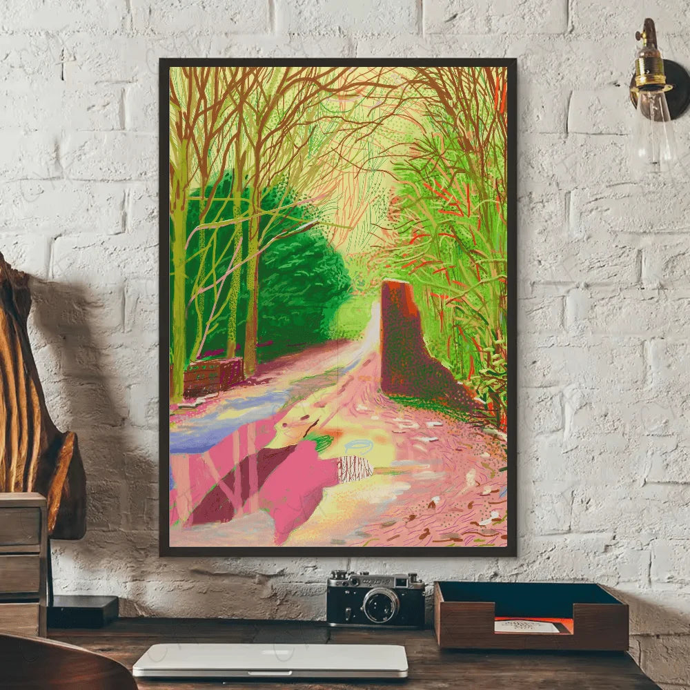 MINISO Oil Painting By Number David Hockney Art Aesthetic Home Decoration Painting Wall Bedroom Room Decor Gift Frameelss