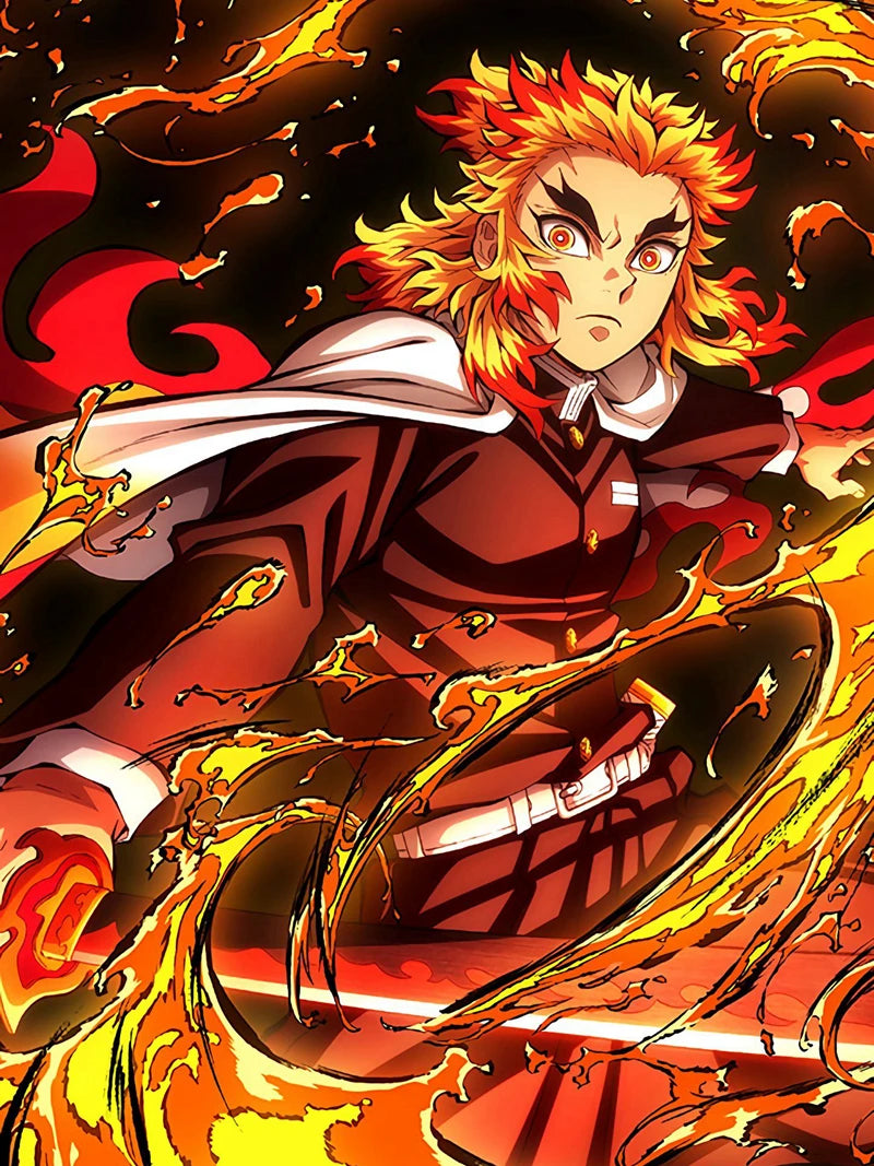 MINISO  Demon Anime Tanjirou Nezuko Oil Painting By Numbers Kits Number Drawing Canvas DIY Pictures By Numbers Home Decor