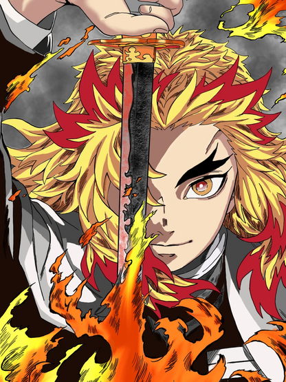 MINISO  Demon Anime Tanjirou Nezuko Oil Painting By Numbers Kits Number Drawing Canvas DIY Pictures By Numbers Home Decor