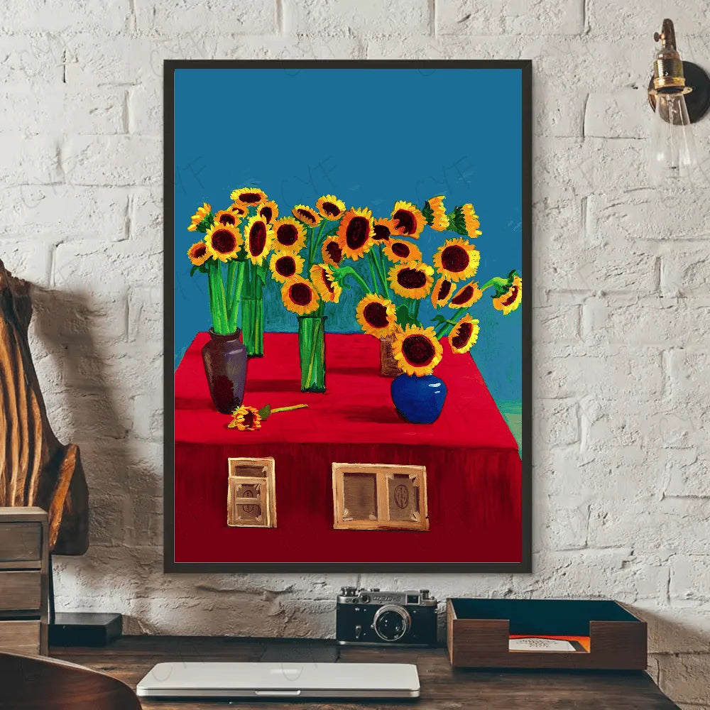 MINISO Oil Painting By Number David Hockney Art Aesthetic Home Decoration Painting Wall Bedroom Room Decor Gift Frameelss