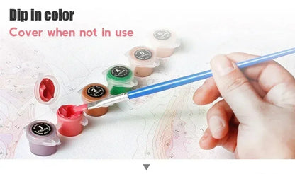 MINISO DIY Oil Painting By Number Figures Anime Totoro Studio Ghibli Anmie Adomment Painting Wall Bedroom Decor Gift Frameelss