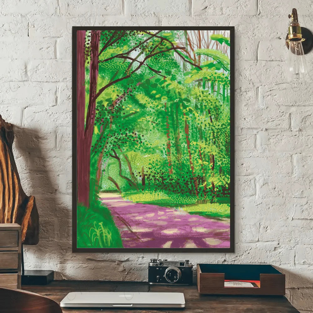 MINISO Oil Painting By Number David Hockney Art Aesthetic Home Decoration Painting Wall Bedroom Room Decor Gift Frameelss